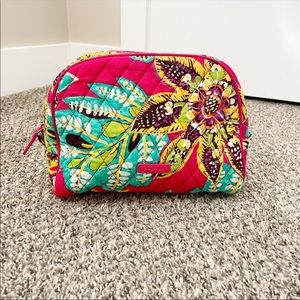 Vera Bradley large zip cosmetic bag